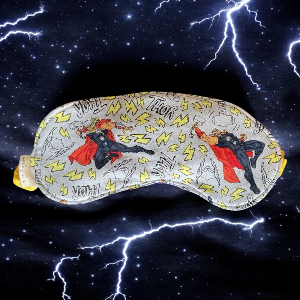 Thor Sleep Mask with Comic Print